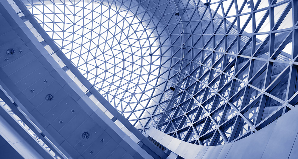 structural steel building framework made from square tubing